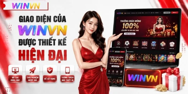 Giao diện của WINVN được thiết kế hiện đại