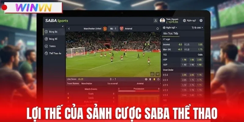 Lợi thế của sảnh cược SABA thể thao