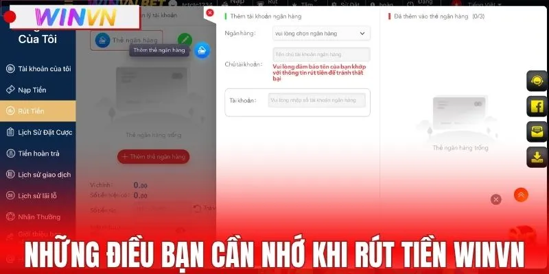Những điều bạn cần nhớ khi rút tiền WINVN