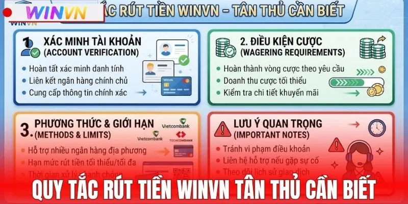 Quy tắc rút tiền WINVN tân thủ cần biết