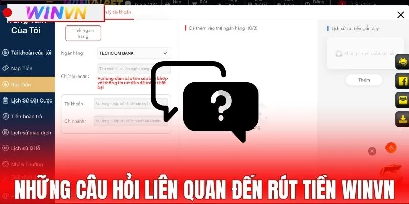 Tham khảo những câu hỏi liên quan đến rút tiền WINVN